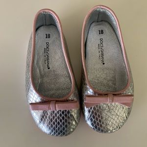 Baby girls Dolce & Gabbana shoes.